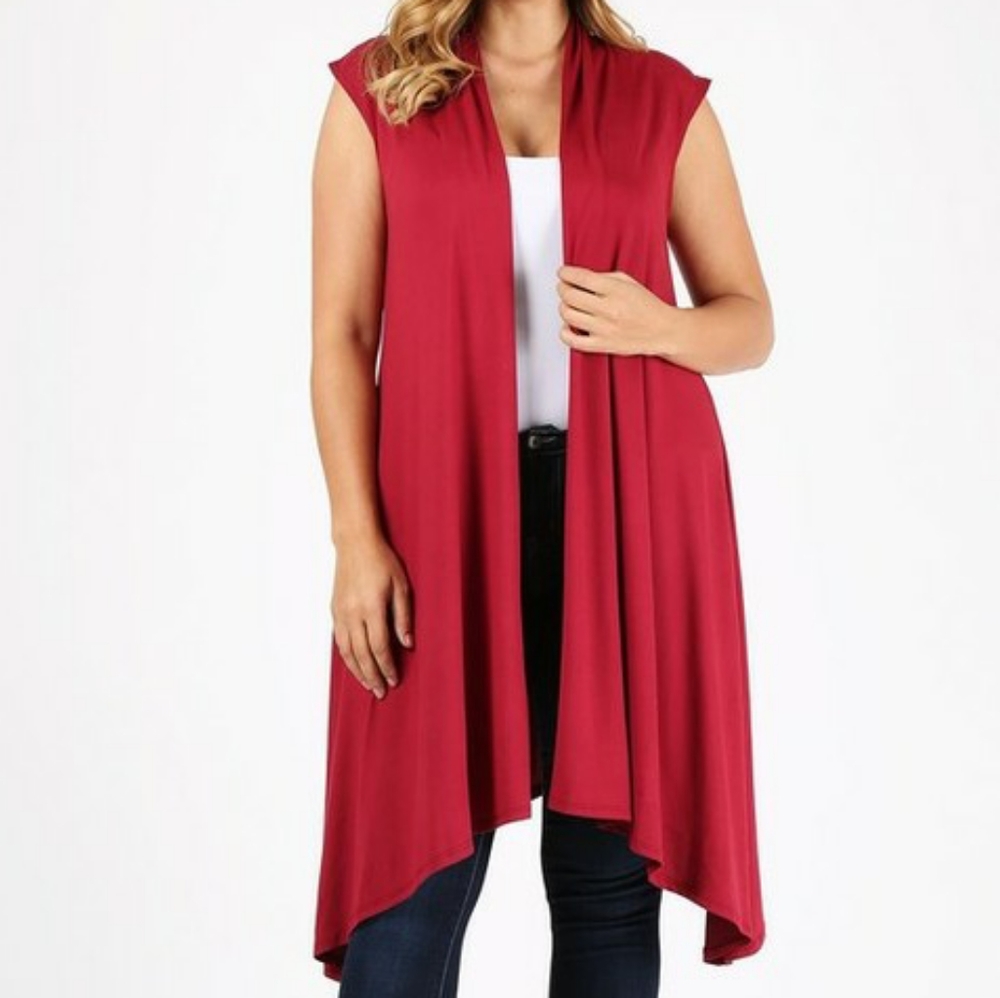 🟡PLUS SIZE DUSTER/VEST